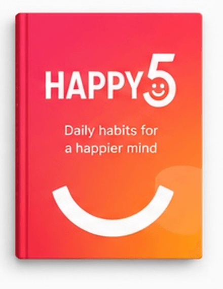 Happy5 book cover: Daily habits for a happier mind
